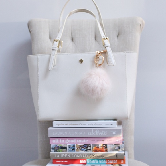 TORY BURCH LEATHER YORK SMALL BUCKLE TOTE - Picture 5 of 5